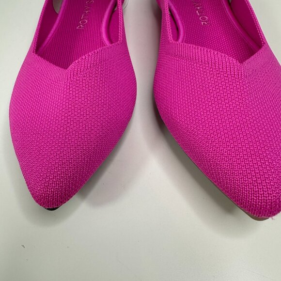 New ROTHY'S Women's Size 10 The Point Dragon Fruit Recycled Shoe Flats - Picture 7 of 13